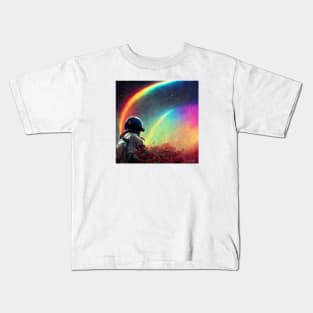 Live in a Rainbow Galaxy Kids T-Shirt
